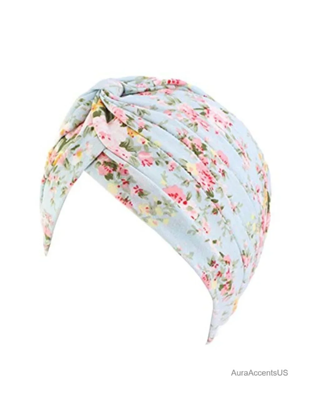 Women's Cotton Turban Head Wrap Chemo Beanie Hat Pre-tied Ruffle
